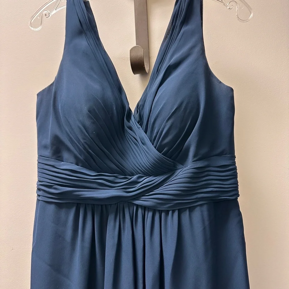 Christina Wu Deep Blue Maxi Dress - Picture 6 of 9